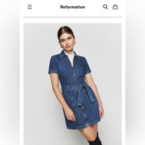 Reformation Cassidy Denim Dress